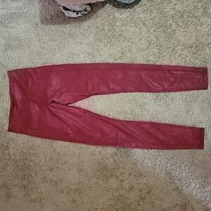 Nwt ZYIA Active Rosa Maze Light n Tight Hi Rise Legging 28" Red Floral Print